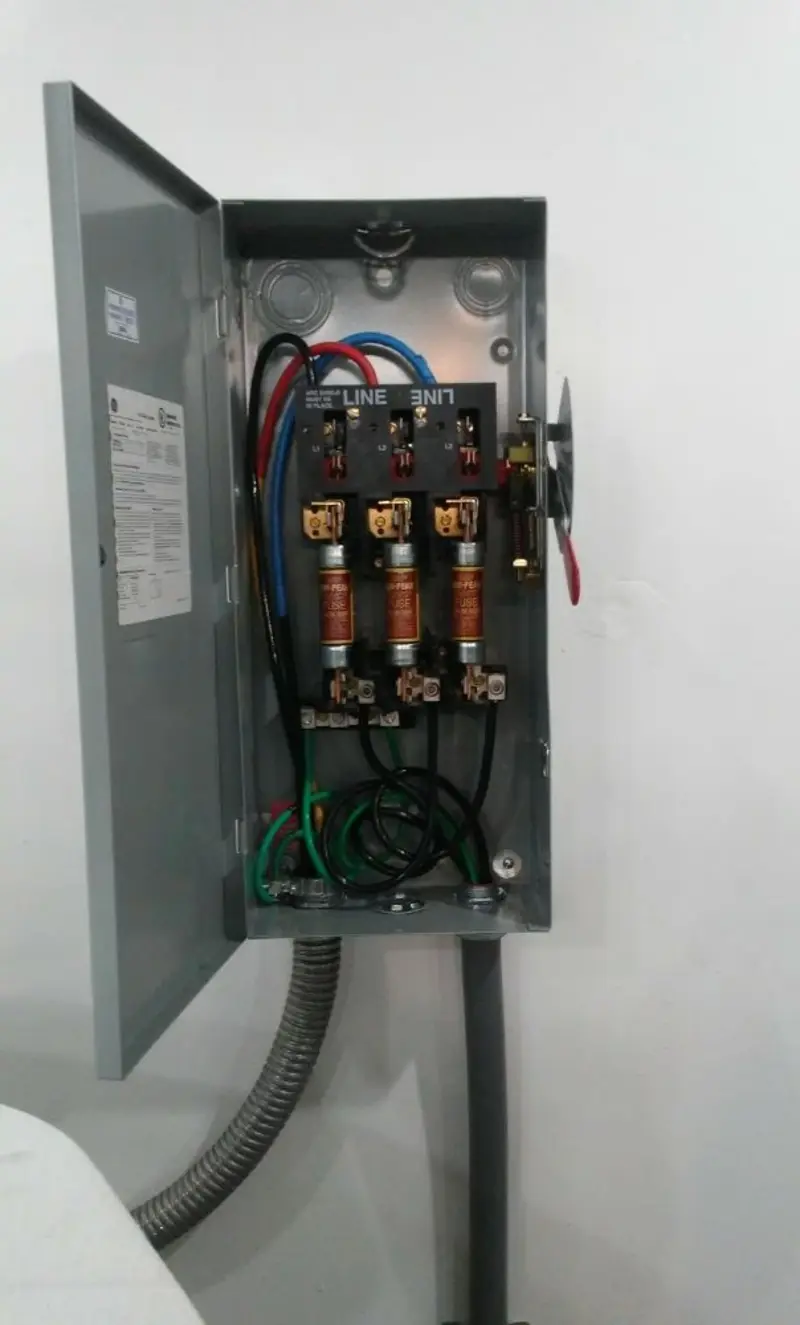 Three-phase disconnect switch installed for Electrical Wiring & Rewiring in Port Townsend